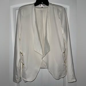 White blazer with zipper